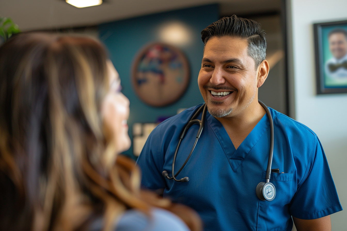 Board-certified plastic surgeon in consultation with a patient — Argaman Plastic Surgeries Mexico, Mexico City