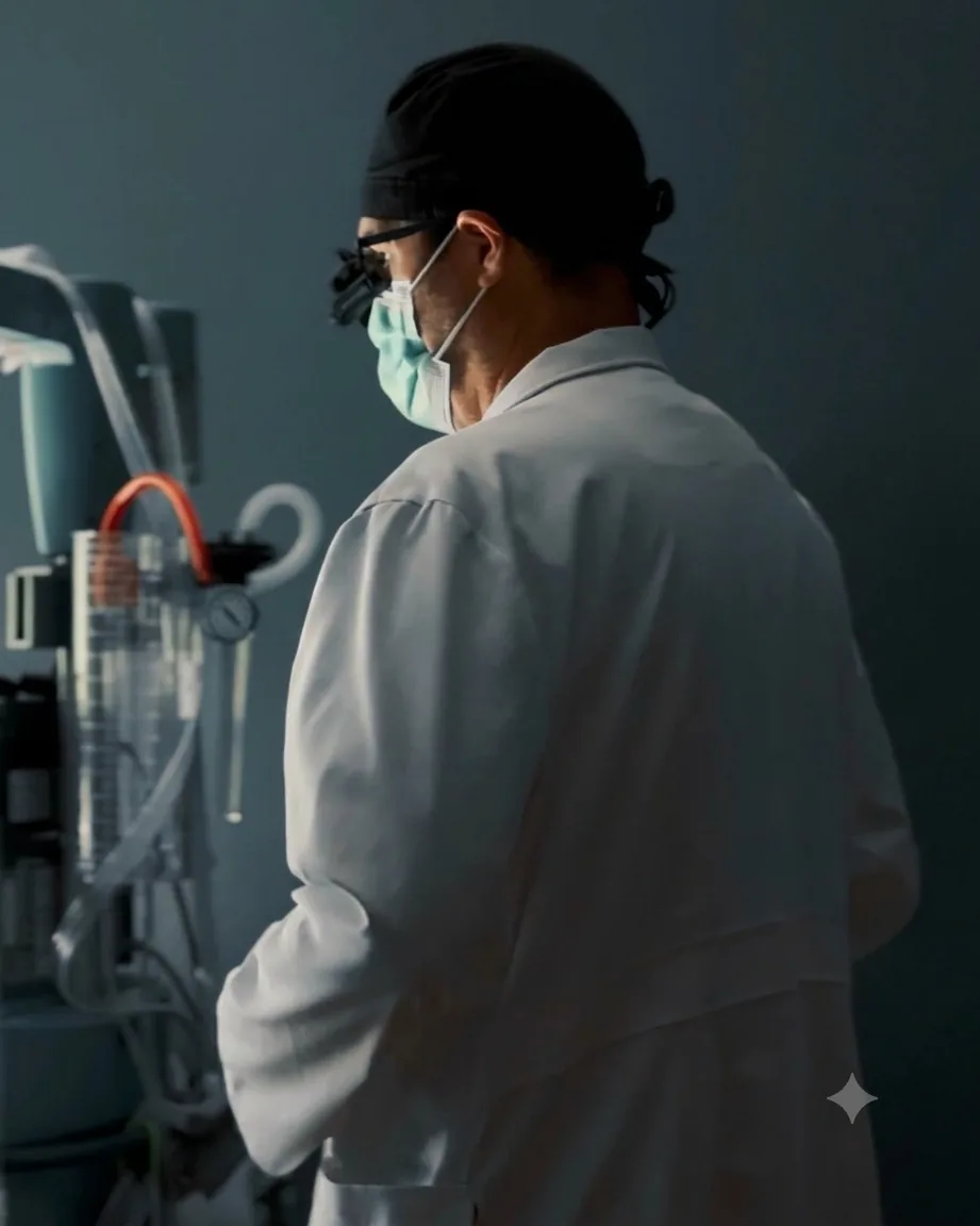 Board-certified plastic surgeon in the operating room in Mexico City