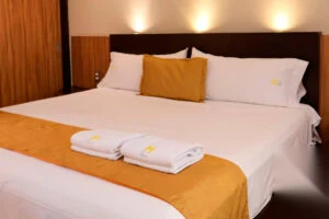 Casa Blanca Hotel reception — boutique hotel near the clinic, Mexico City